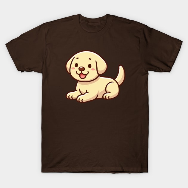 bonny yellow labrador retriever puppy T-Shirt by fikriamrullah